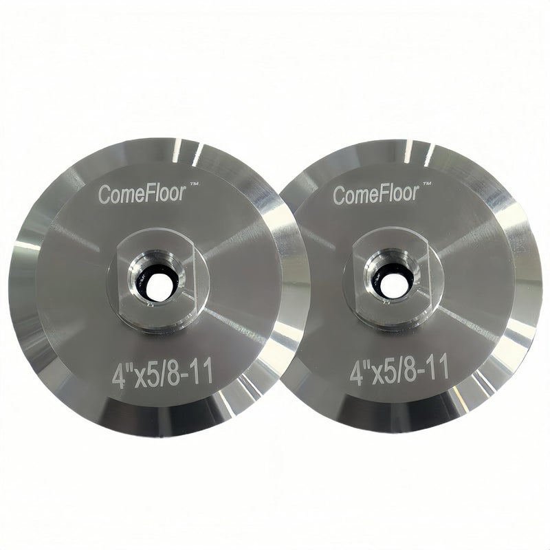 ComeFloor Aluminum Backer Pad, Hook and Loop Backing Pad, 5/8”-11 Threaded 4" (4 in, 2, Count) - Image 1